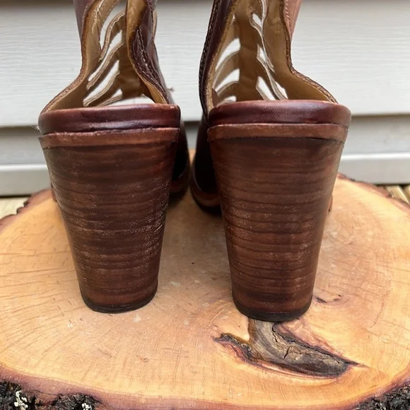 🥳 Host Pick 🥳 - BED|STU OCCAM Peep Toe Heel women size 9.5 - Picture 5 of 16